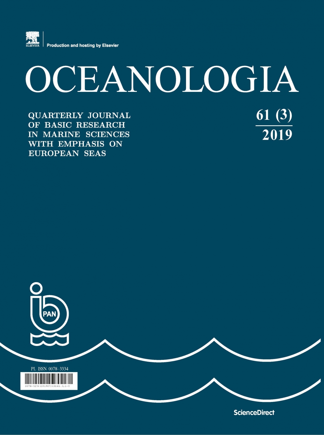 Oceanologia Volume 61, Issue 3, July–September 2019 – BSSC.PL